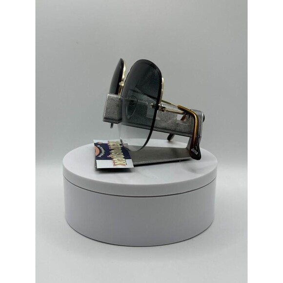 New 1970s Vintage Oversize Sunglasses | NOS | Large Gold Rimless Metal Style - Picture 5 of 9